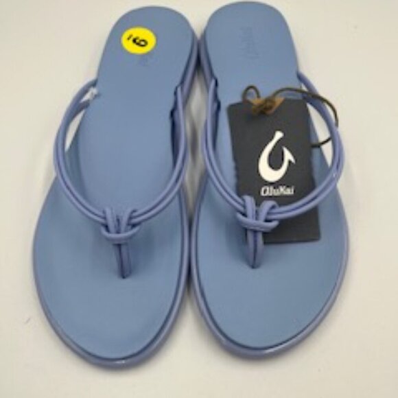NEW Olukai‎ Light Blue AKA Sandals Women’s Thongs Flip Flops Size 9 NWT - Picture 4 of 10